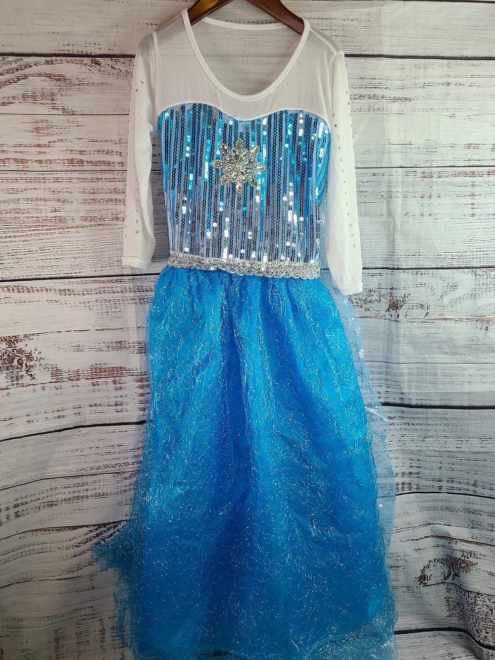 Elsa Dress Frozen Blue Dress size M (5-6)